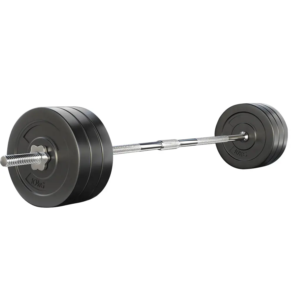 Everfit 68Kg Barbell Set Weight Plates Bar Lifting Bench 168Cm 1