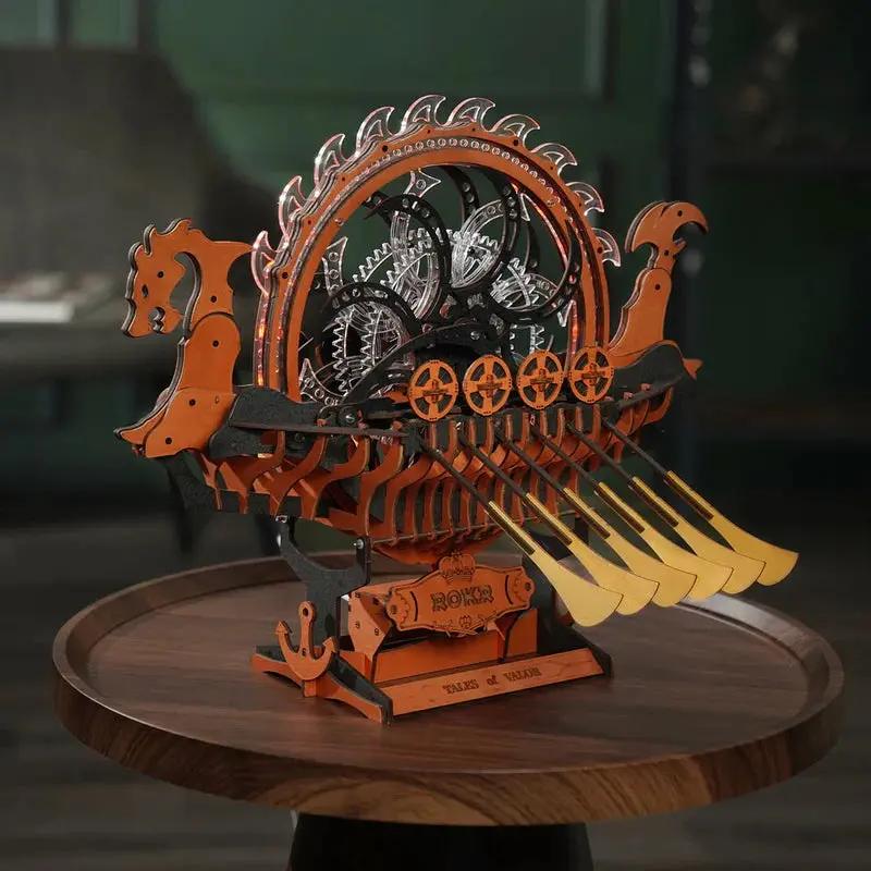 Robotime Mechanical Models Viking Dragon Ship 2