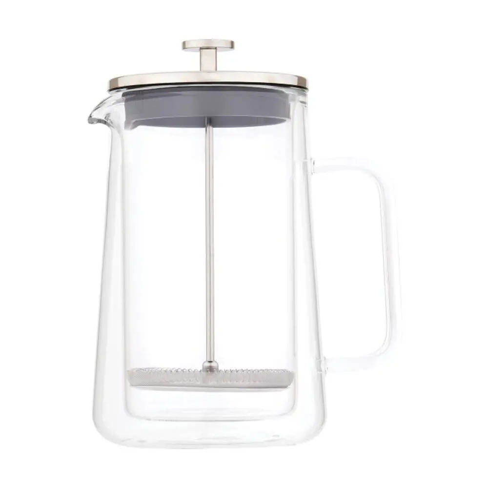 Euroline Double Wall Glass Coffee & Tea Plunger French Press Maker 350Ml 1