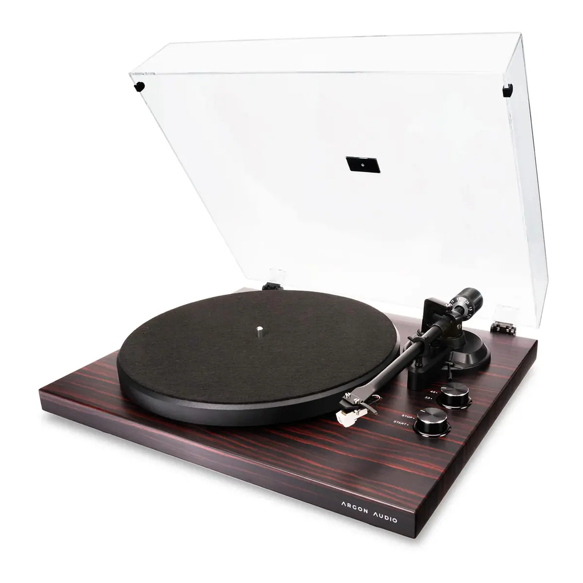 Argon Audio Satin Mahongany Turntable Mk2 1