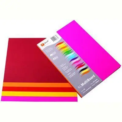 Quill Xl Multiboard Paper 210Gsm A4 Pack 50 (Hot Assorted) 1