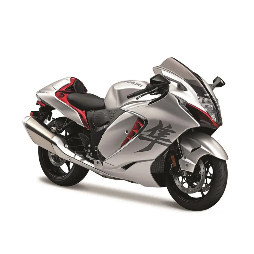 Maisto 1:12 Scale Suzuki Hayabusa 2022 Silver Motorcycle Model Toy 1