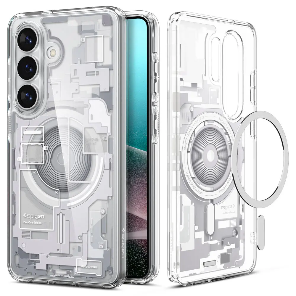Spigen Galaxy S26 Ultra Hybrid (Magfit) Case (Zero One White) 2