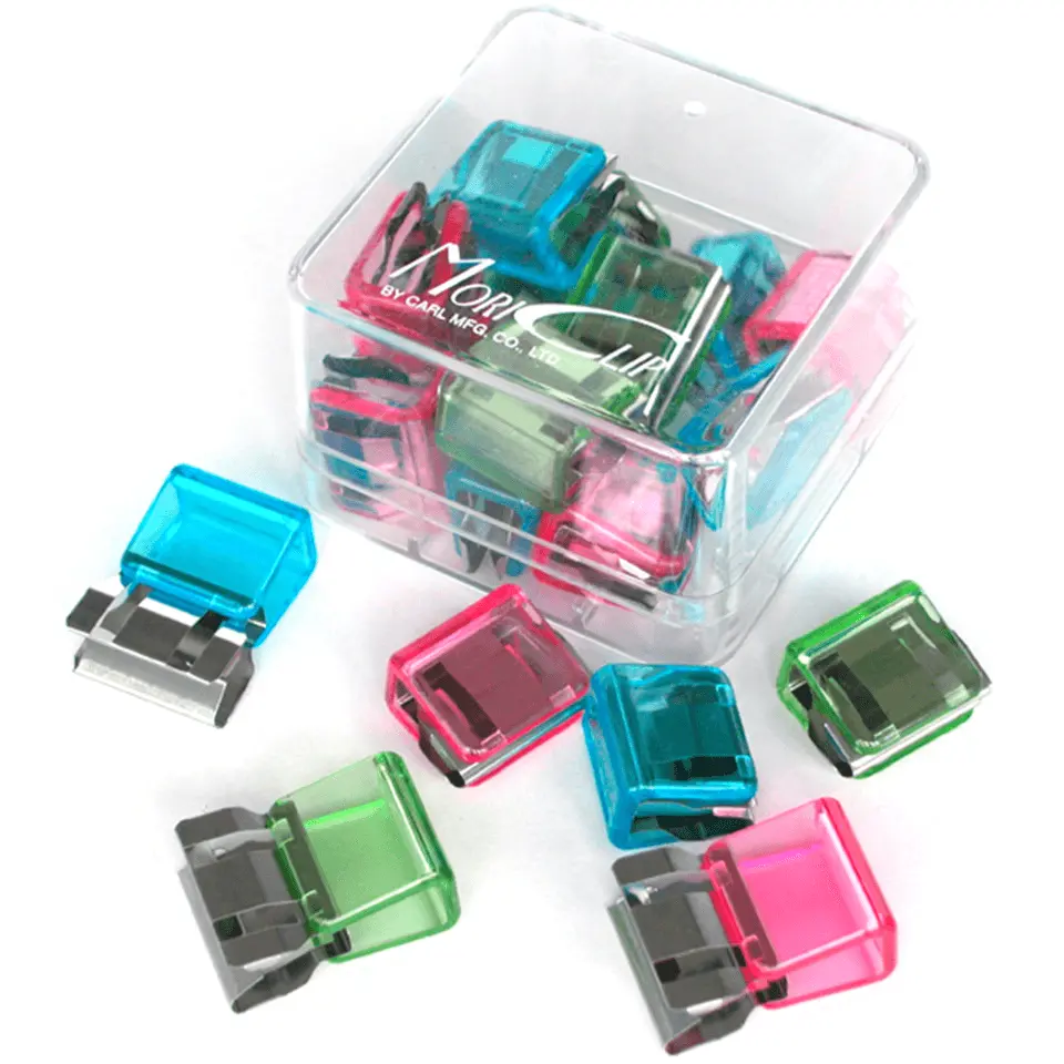 Carl Mori Paper Clips Medium Assorted Colours Pack 18 Mc53a 1