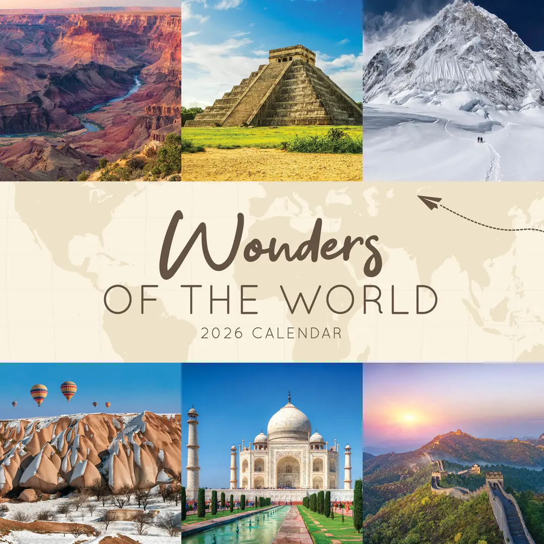 Paper Pocket Wonders Of The World 2026 Calendar 1