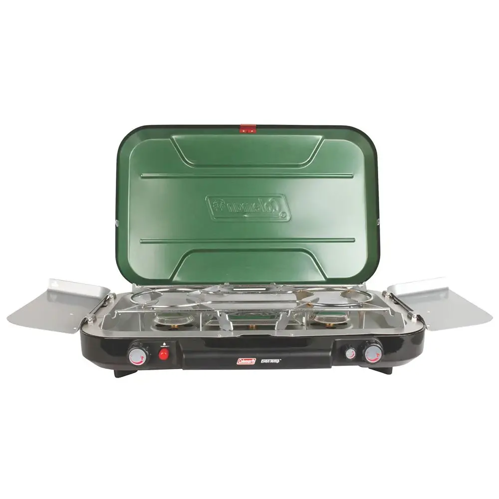Coleman Eventemp 3-Burner Camping Stove With Griddle And Grease Cup 1