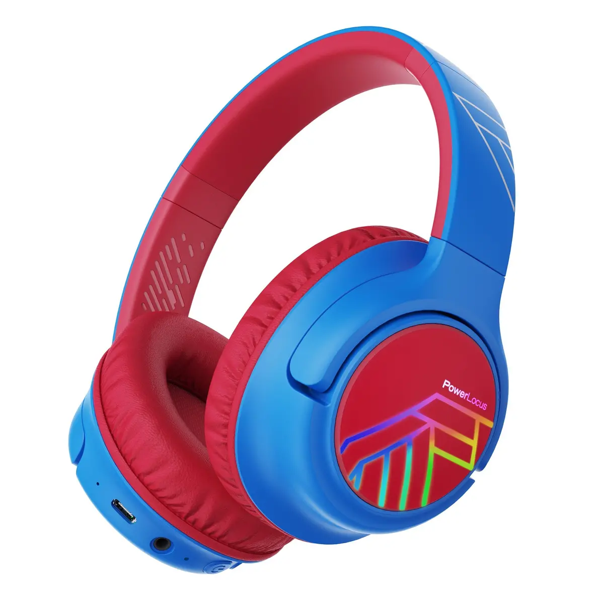 Powerlocus Bobo Kids Bluetooth Headphone (Blue/Red) 1