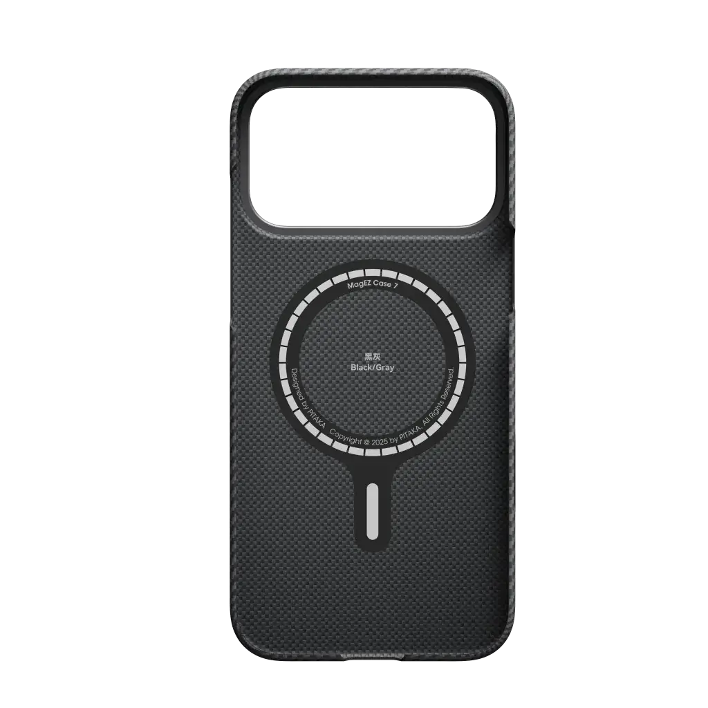 Pitaka Aramid Fibre Ultra-Slim Case For Iphone 17 Pro Max Black/Grey 2
