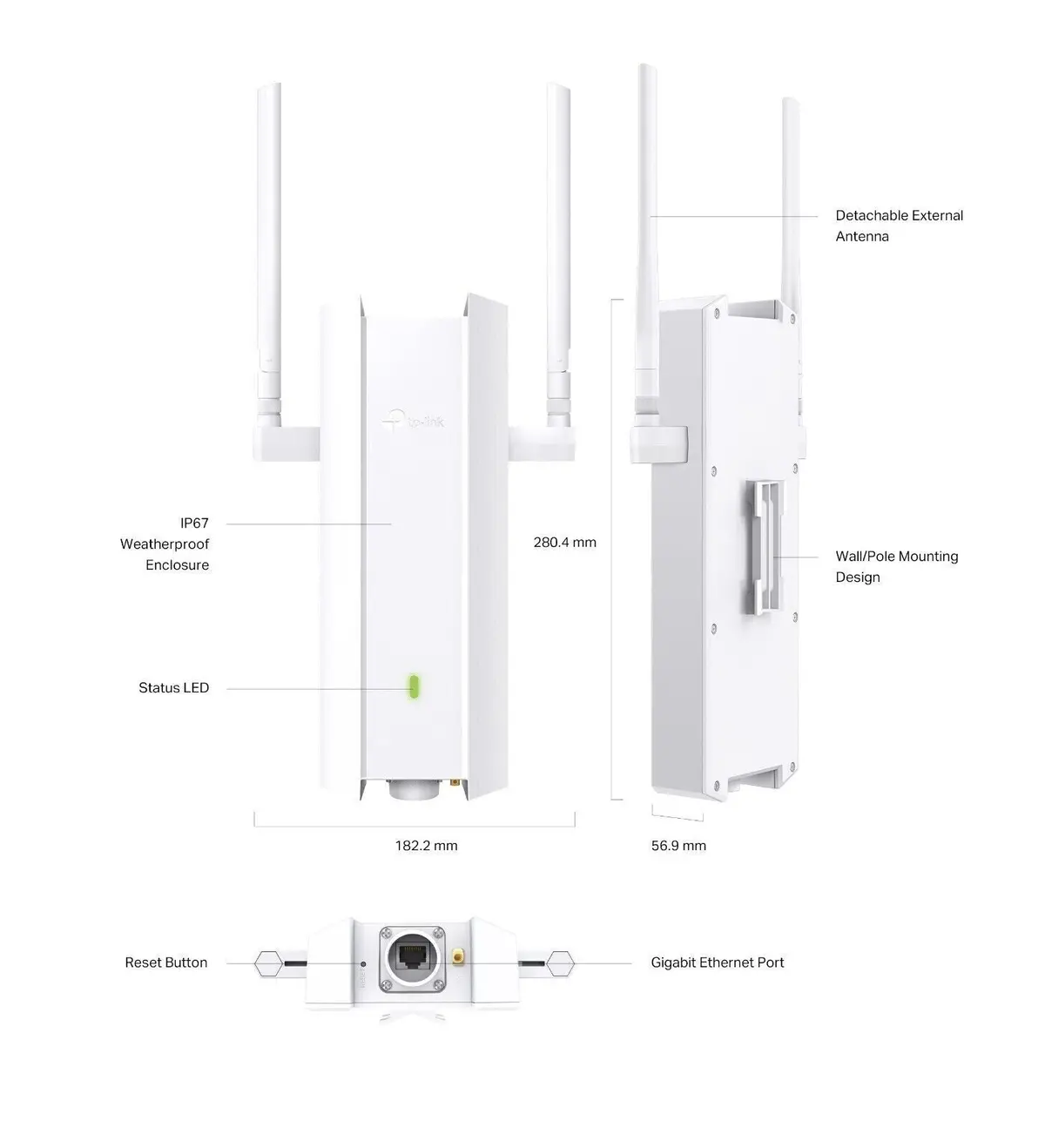Tp-Link Eap625-Outdoor Hd Ax1800 Indoor Outdoor Wireless Access Point 2
