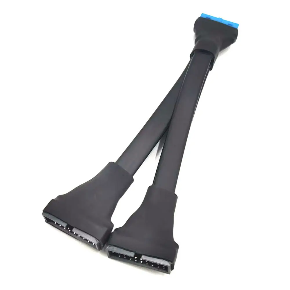 Cruxtec 19/20-Pin Male-Female Cable 1-To-2 Desktop Pc 1