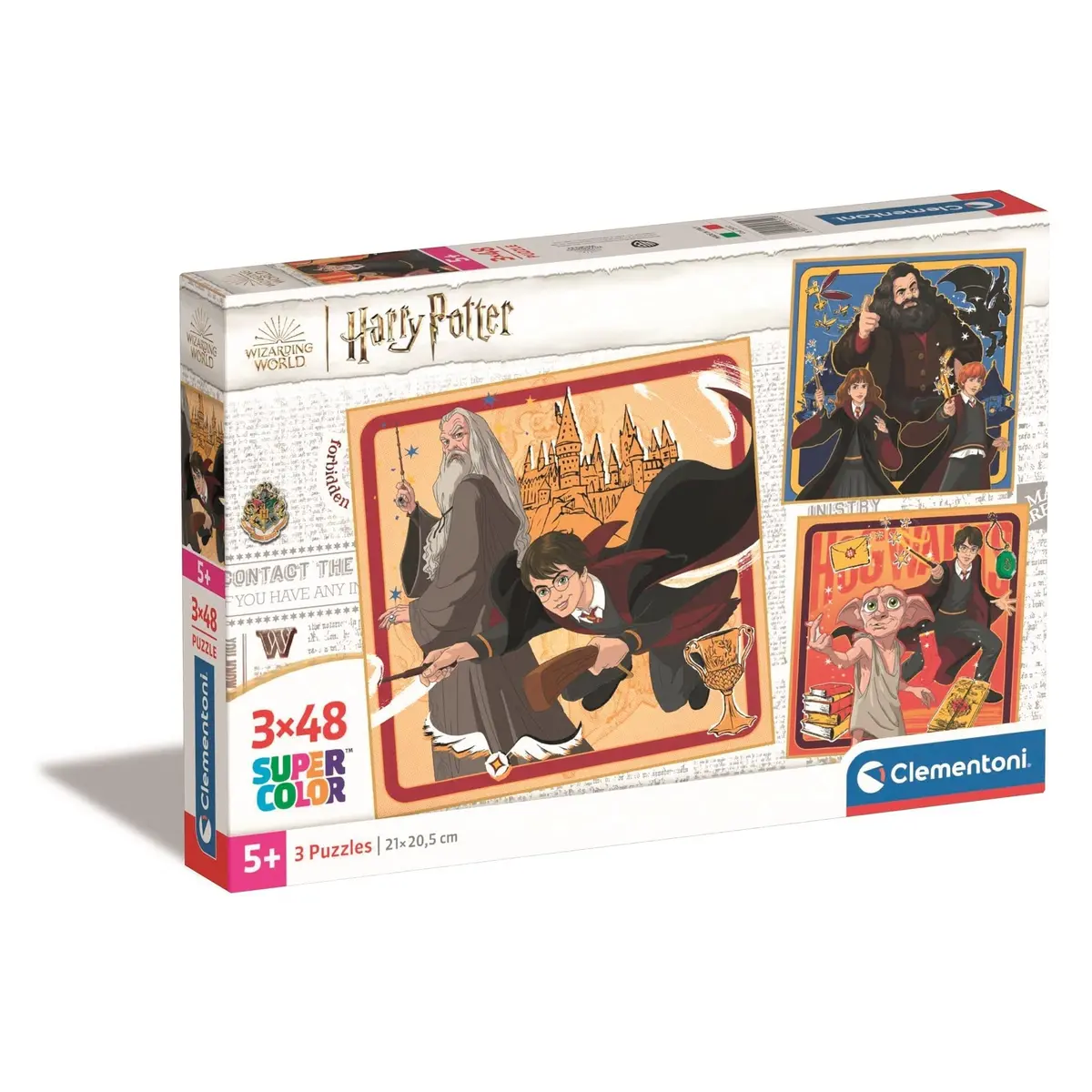Clementoni Puzzle Square Harry Potter 3X48 Piece Puzzles 1