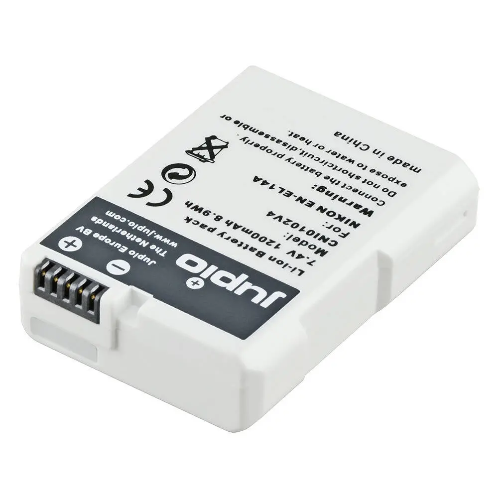 Jupio Li-Ion 7.4V 1200Mah Rechargeable Battery For Nikon En-El14a Ultra 1