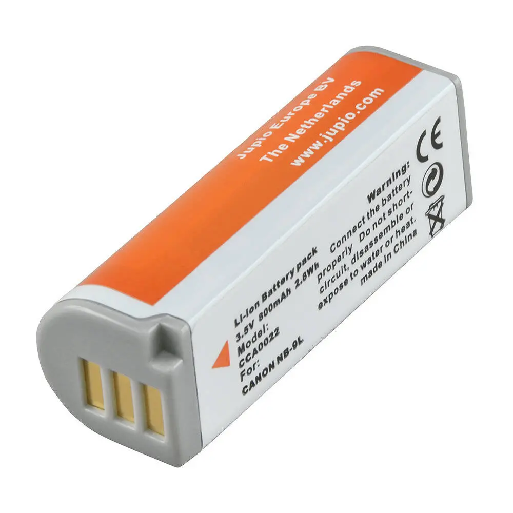 Jupio Li-Ion 3.5V 800Mah Rechargeable Battery For Canon Nb-9L Camera 1