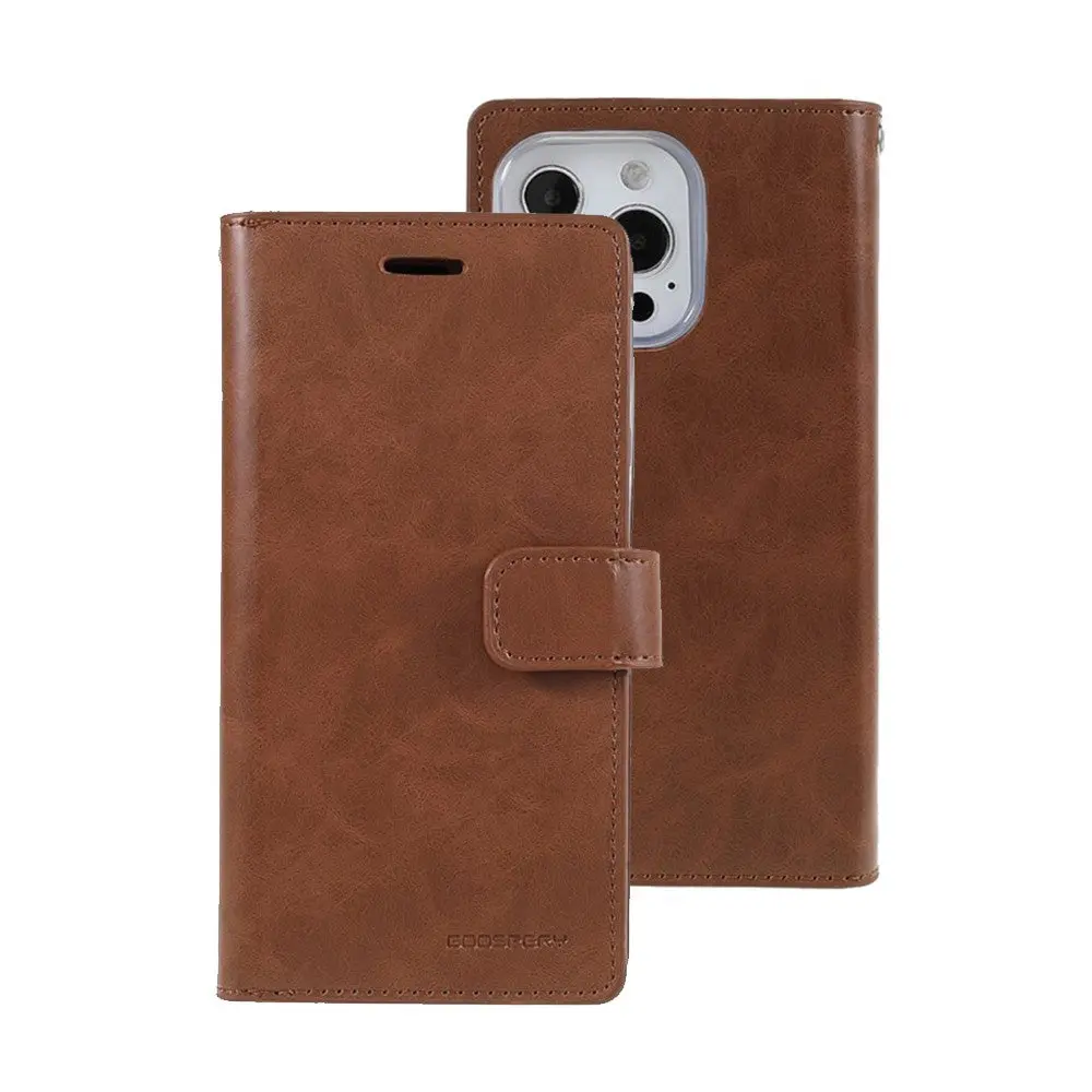 Goospery Mansoor Diary For Iphone 15 Pro Max - Brown 1
