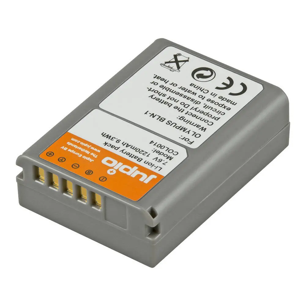 Jupio Li-Ion 7.6V 1220Mah Rechargeable Battery For Olympus Bln-1 Camera 1