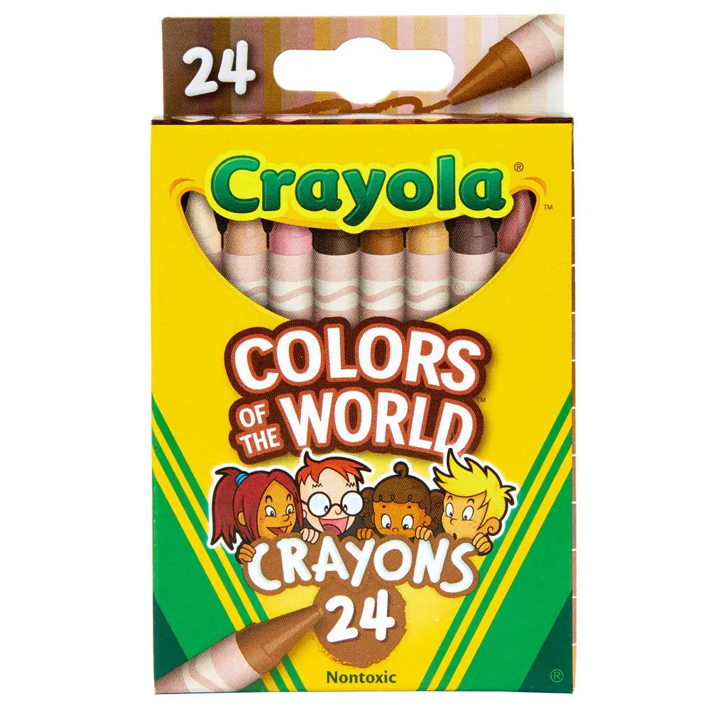24Pc Crayola Colours Of The World Crayons 3+ 1