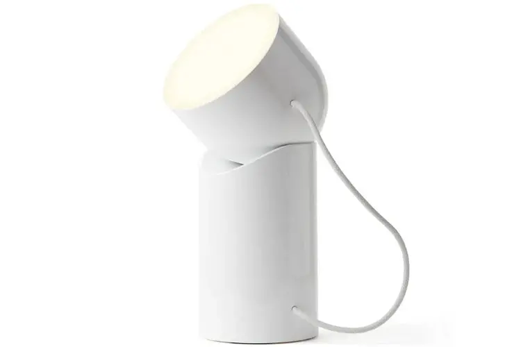 Lexon Orbe Portable Led Lamp With Moving Head (White) 2