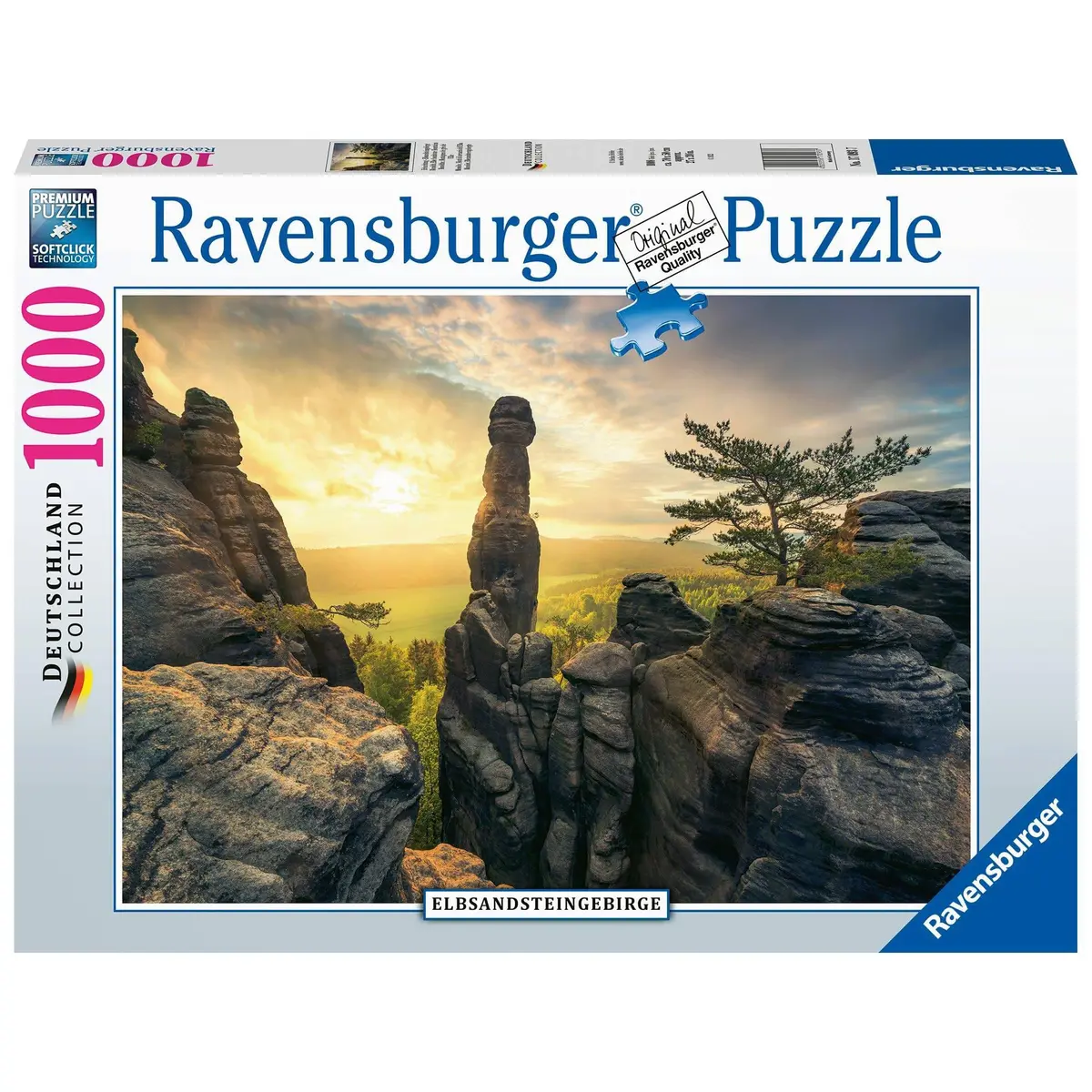 Ravensburger 1000Pc Monolith Elbe Sandstone Mountains Puzzle 1