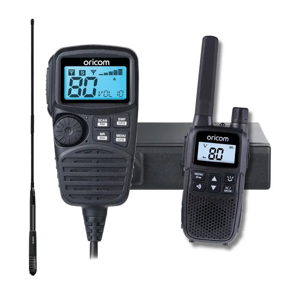 Oricom Uhf350dr Radio, Anu240 Antenna & Handheld 1
