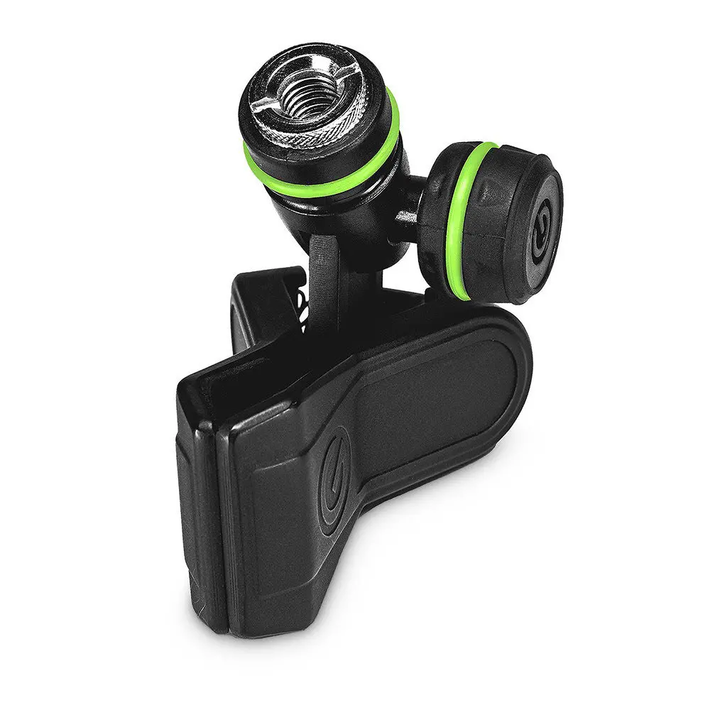 Gravity Msuclmp Universal Adjustable Plastic Clamp/Clip Adapter For Microphone 2