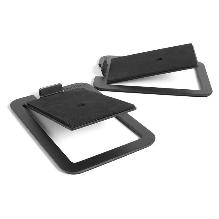 Kanto S4 Angled Desktop Speaker Stands For Midsize Speakers Pair (Black) 1