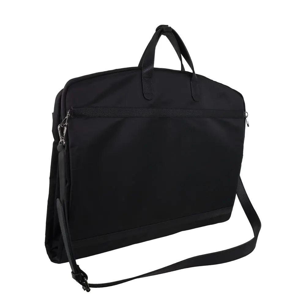 Pierre Cardin Unisex Nylon Overnight Garment Travel/Business Bag Black 1