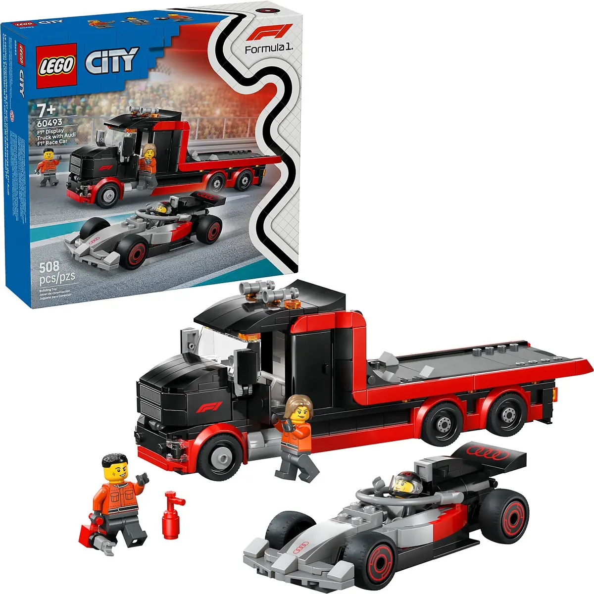 Lego 60493 F1 Display Truck With Audi F1 Race Car - City 1