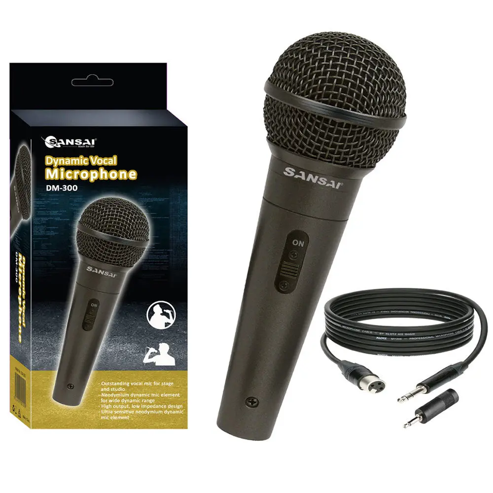 Sansai Dynamic Corded Professional Vocal Microphone 1