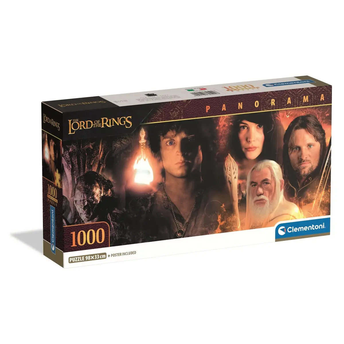 Clementoni Panorama Puzzle Lord Of The Rings Poster Included 1,000 Pieces 1