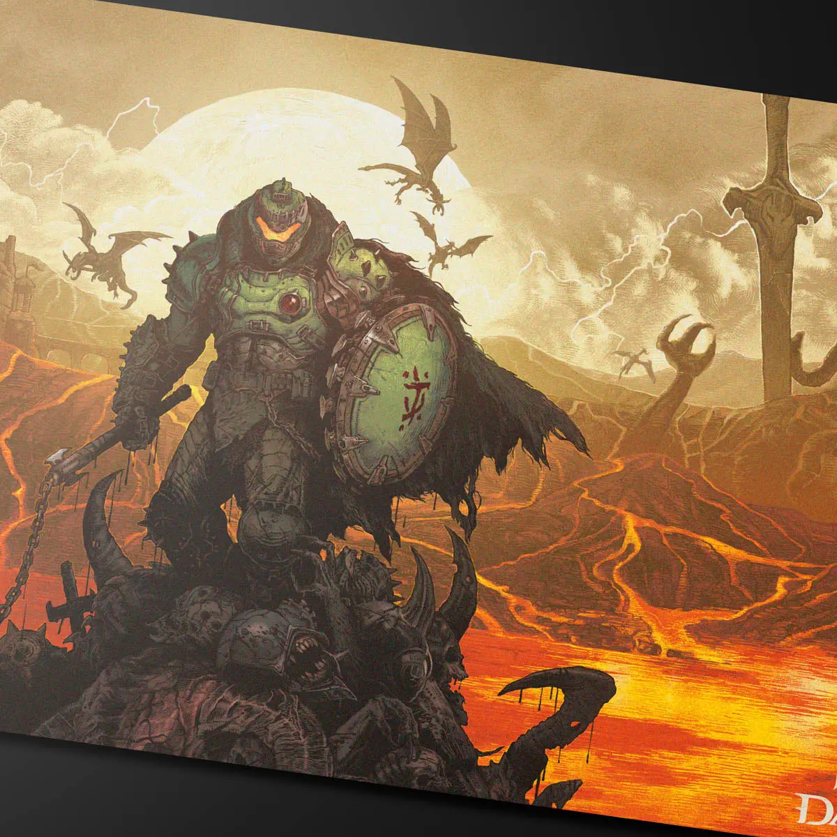 Ultra Pro: Up16619 Doom Extended Playmat 2 For Bethesda Doom 2