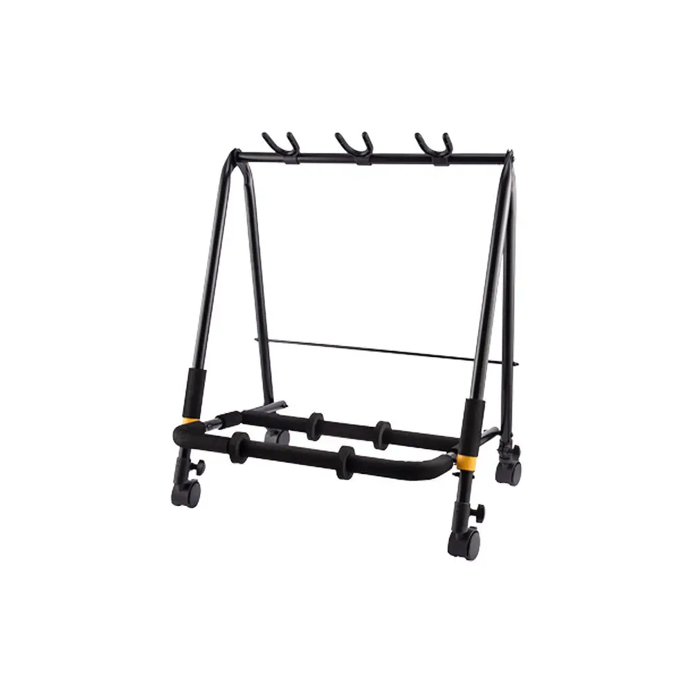 Hercules Gs523b Plus Multi Guitar Stand Rack With Casters 1