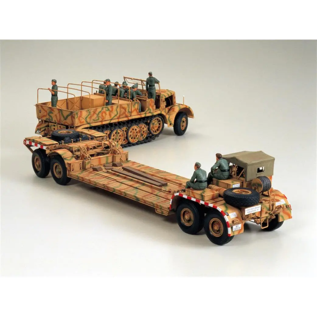 Tamiya 135 German 18T Heavy Halftrack Famo And Tank Transporter Sd.Ah.116 1