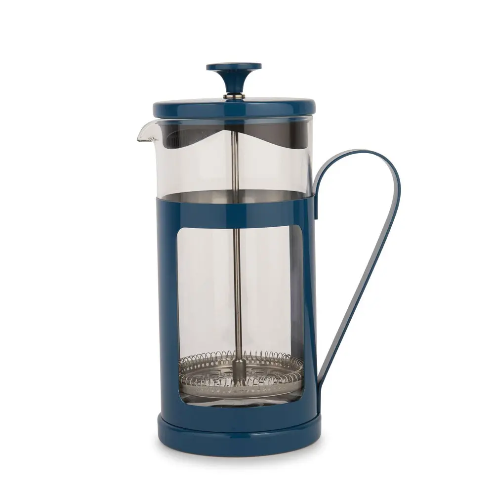 La Cafetiere Monaco 8-Cup 1L Stainless Steel Glass French Press (Navy) 1