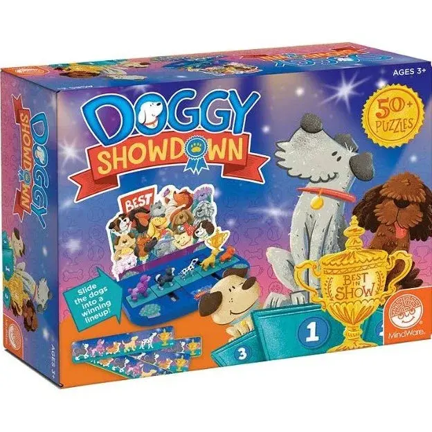 Mindware Doggy Showdown Board Game Puzzle Cards 1