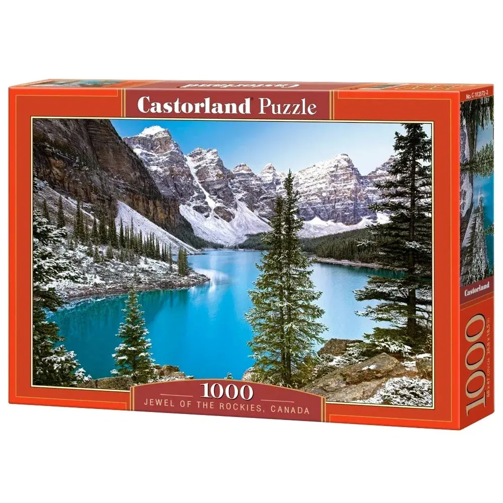 Castorland 1000-Pieces Jewel Of The Rockies Canada Puzzle 1
