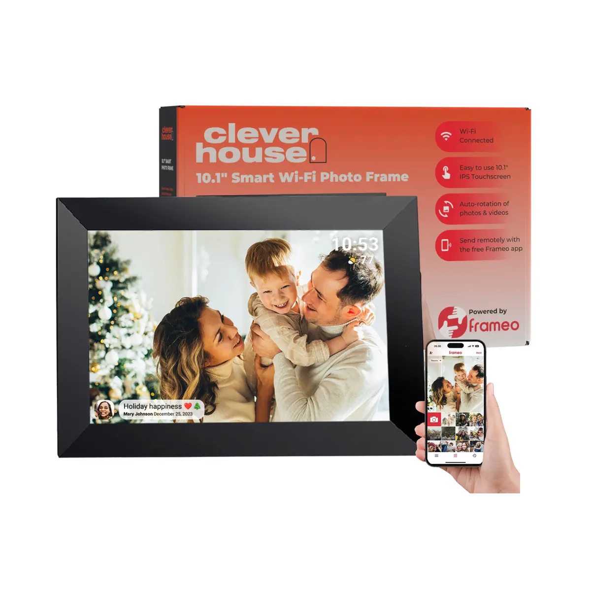 Clever House Frameo 10.1" Smart Wi-Fi Photo Frame 2