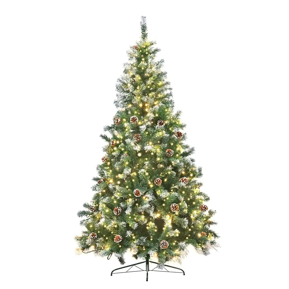 Christabelle 1.5M Pre Lit Led Christmas Tree With Pine Cones 1