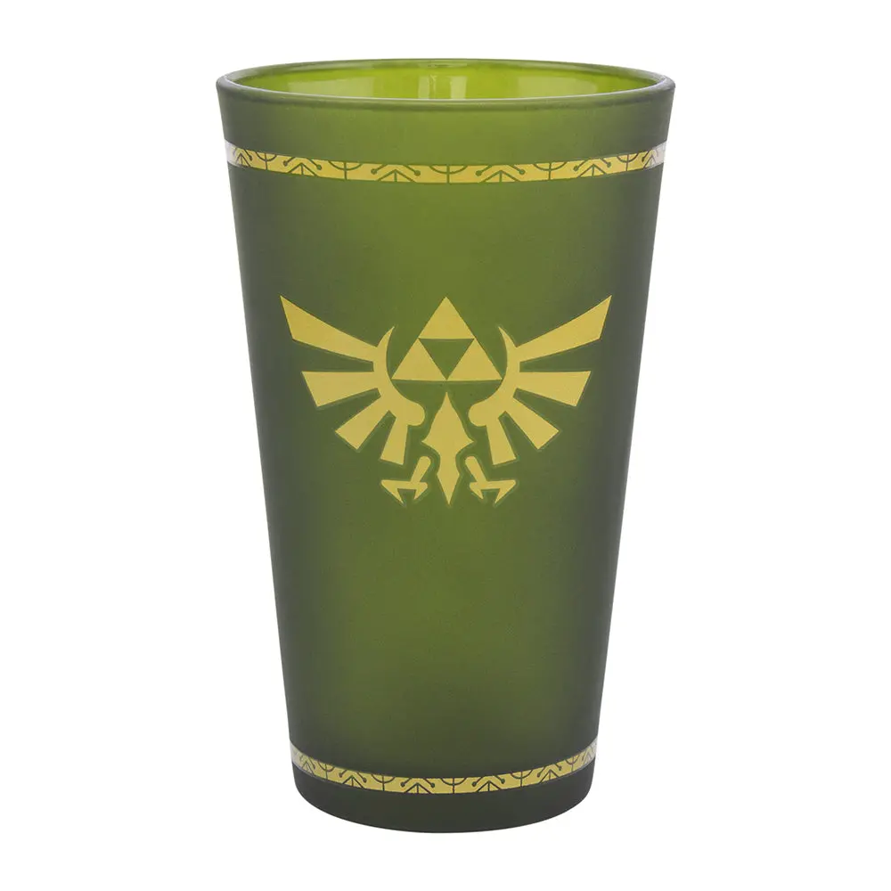 Paladone Zelda Hyrule Crest Glass 450Ml (Green) 2