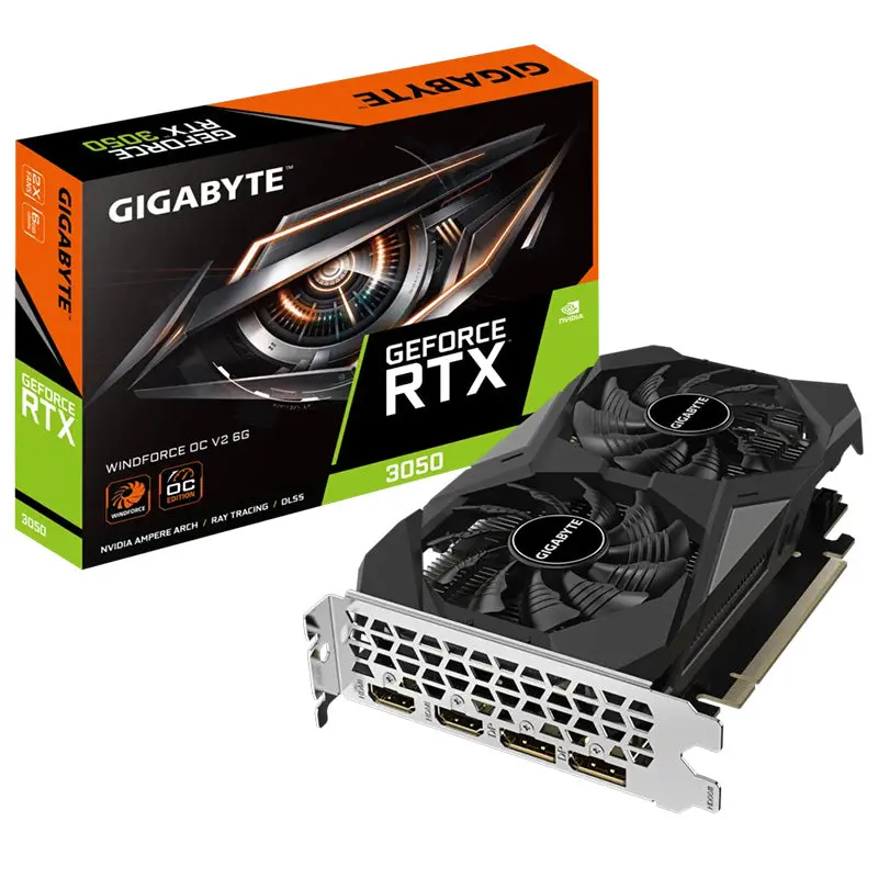 Gigabyte Gv N3050wf2ocv2 6Gd Geforce Rtx 3050 Windforce Oc V2 6G Graphics Card 1