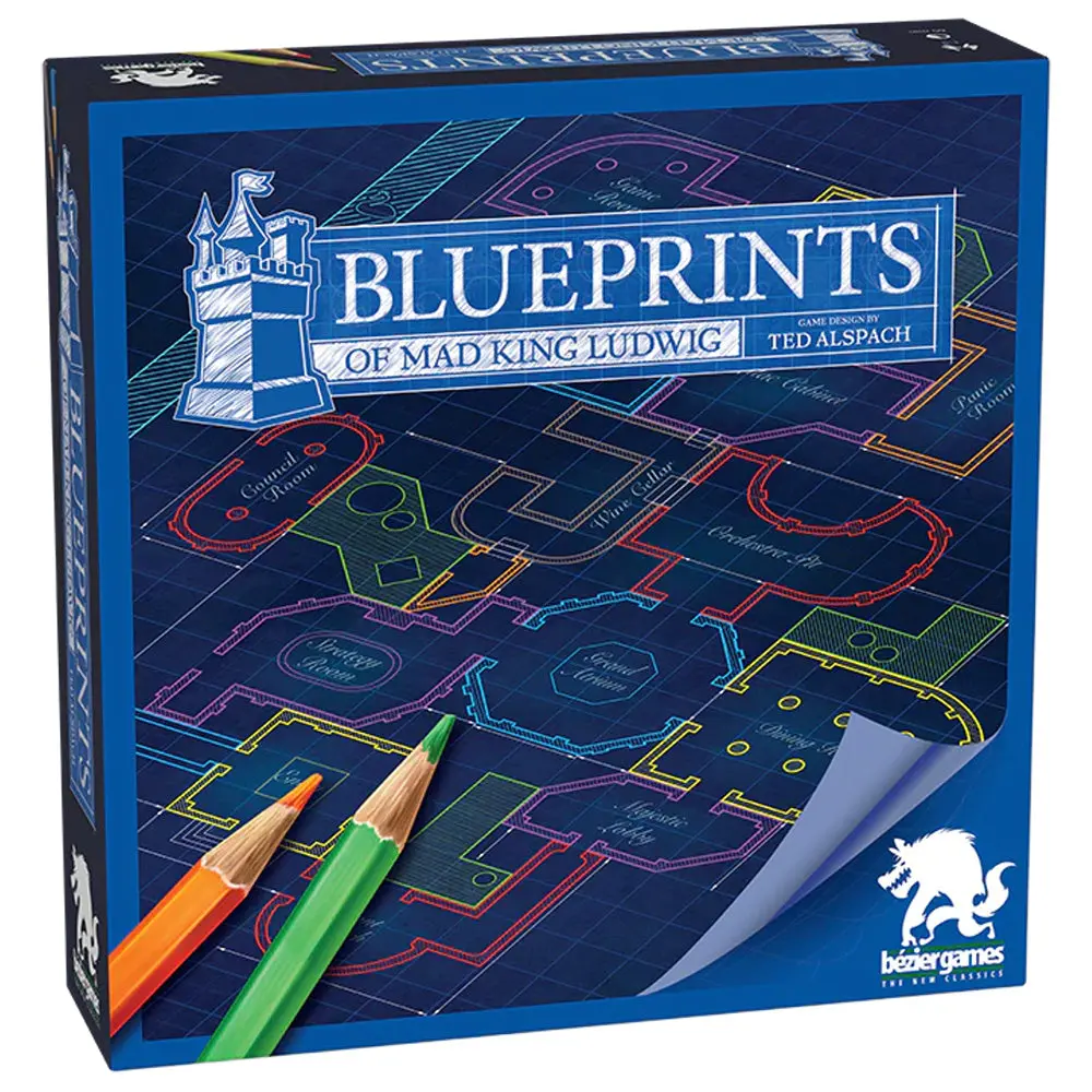Bezier Games Blueprints Of Mad King Ludwig Game 1