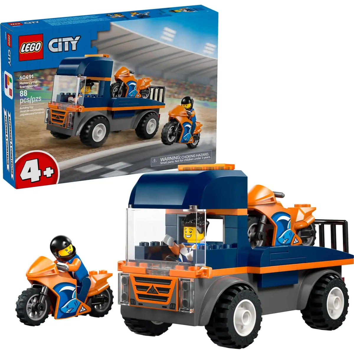 Lego 60491 Motorcycle Transporter - City 1