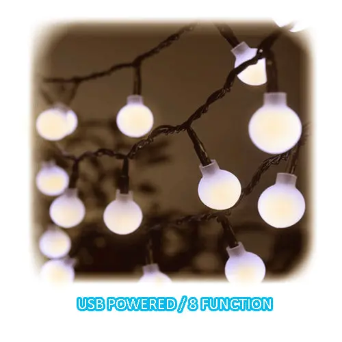 Sansai 100 Led Battery Powered String Lights (Warm White) 2