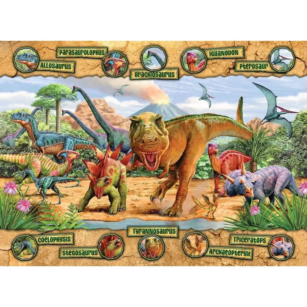 Ravensburger 100Pc Dinosaurs Puzzle 1