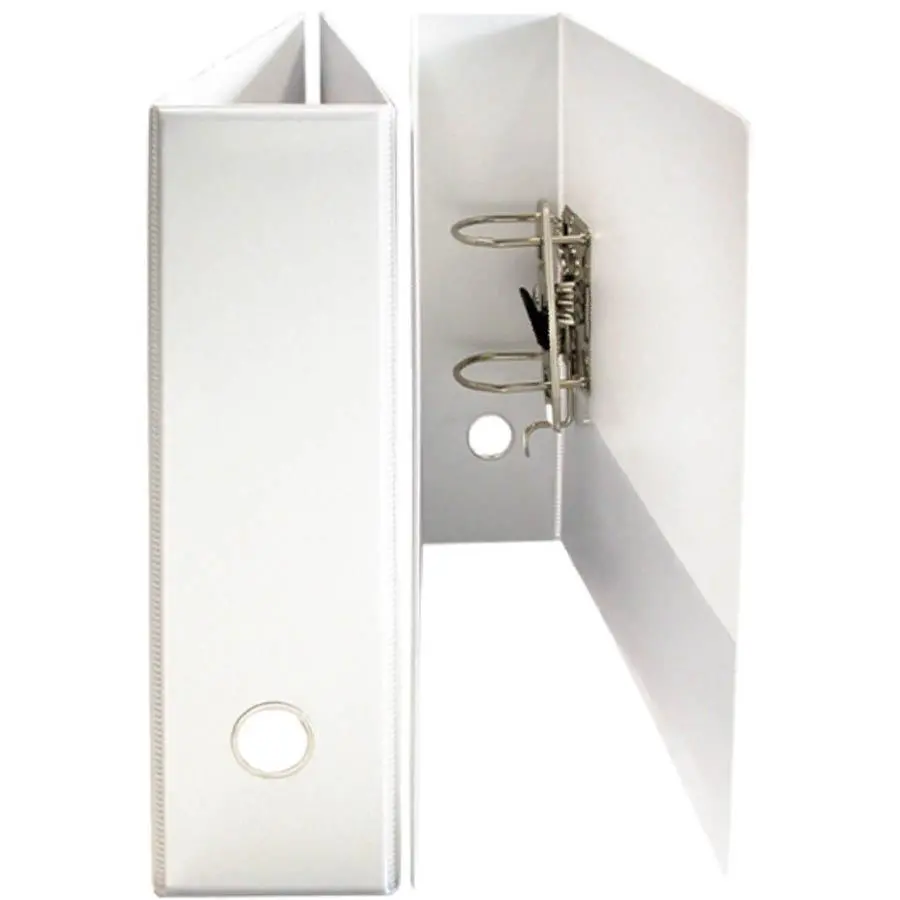 Bantex Insert Lever Arch File Folder 70Mm A4 White Box 10 1