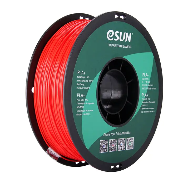 Esun Pla+ Hs High Speed 3D Print Filament 1.75Mm 1Kg - Red 1