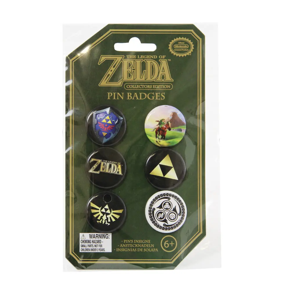 Paladone 6-Pieces 3.2Cm The Legend Of Zelda Pin Badges Bags 1