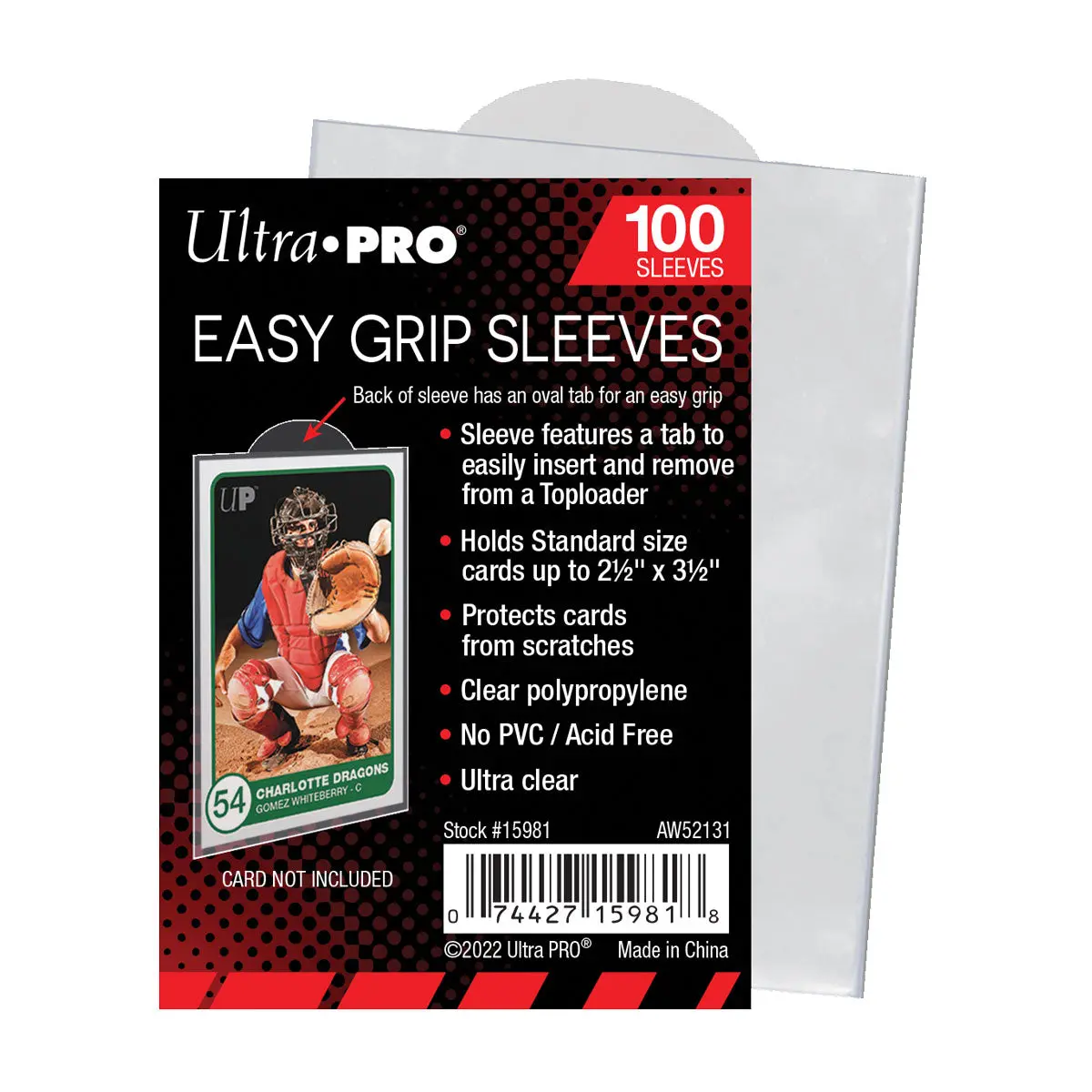 Ultra Pro: Up15981 2-1/2"X3-1/2" Easy Grip Sleeves 1