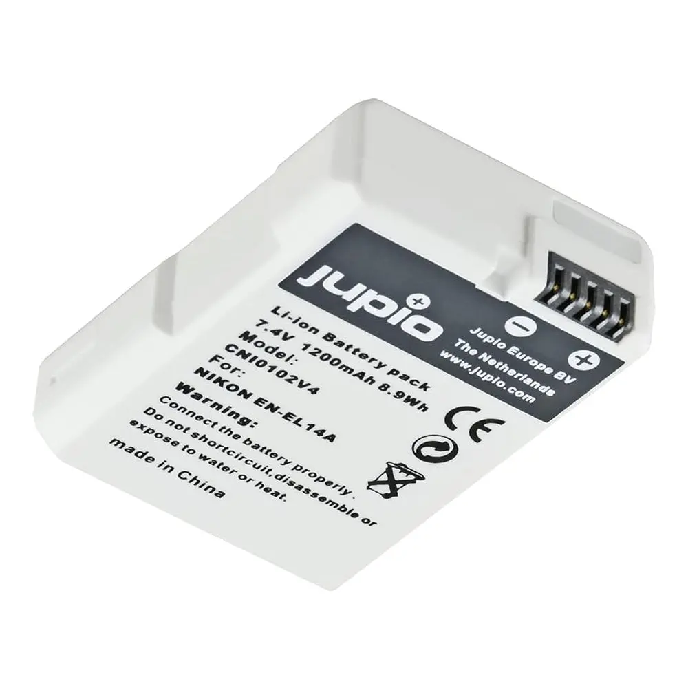 Jupio Li-Ion 7.4V 1200Mah Rechargeable Battery For Nikon En-El14a Ultra 2