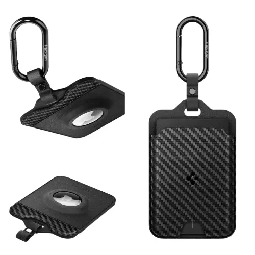 Spigen Tesla Key Card Case With Airtag Slot (Carbon Edition) 1