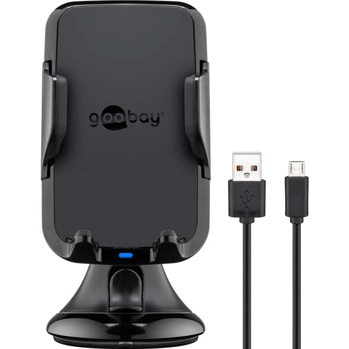 Goobay Wireless Fast Charging Window Mount Phone Holder 10W (Black) 2